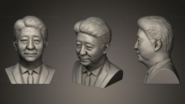 Бюсты и барельефы известных личностей (Синдзо Абэ, BUSTC_0559) 3D модель для ЧПУ станка